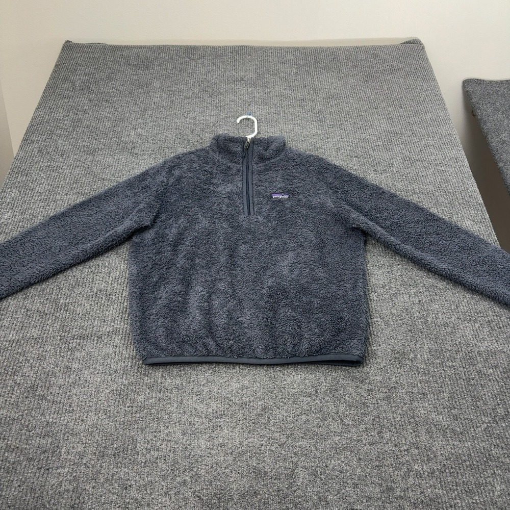 Patagonia Fleece Pullover‎ Small Grey Polyester Quarter Zip Los Gatos Gorpcore